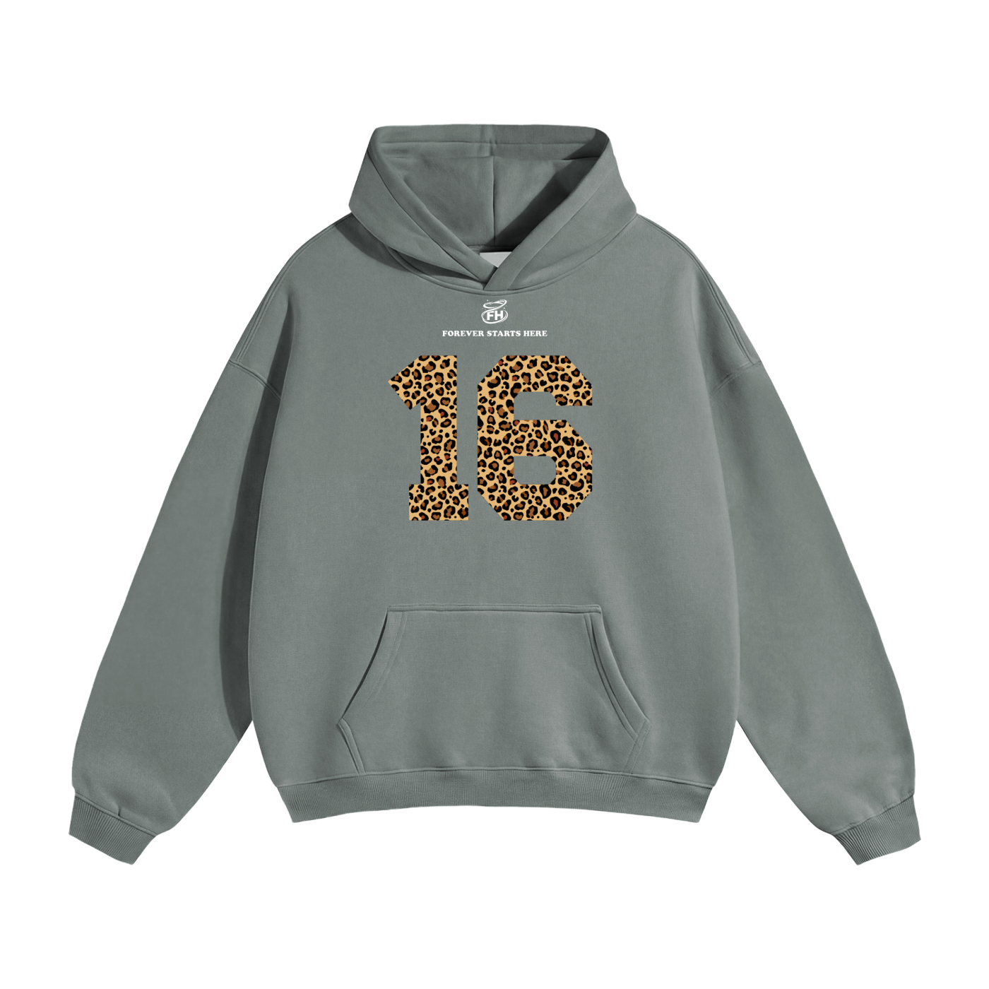 16:85 Leopard Heavyweight Hoodie