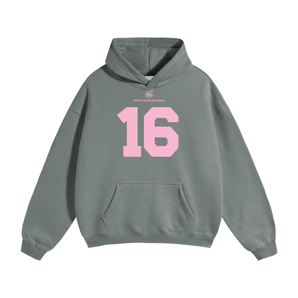 16:85 Pink Heavyweight Hoodie