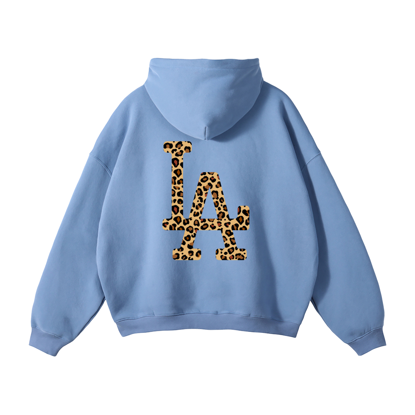 "LA" HEAVYWEIGHT LEOPARD HOODIE"