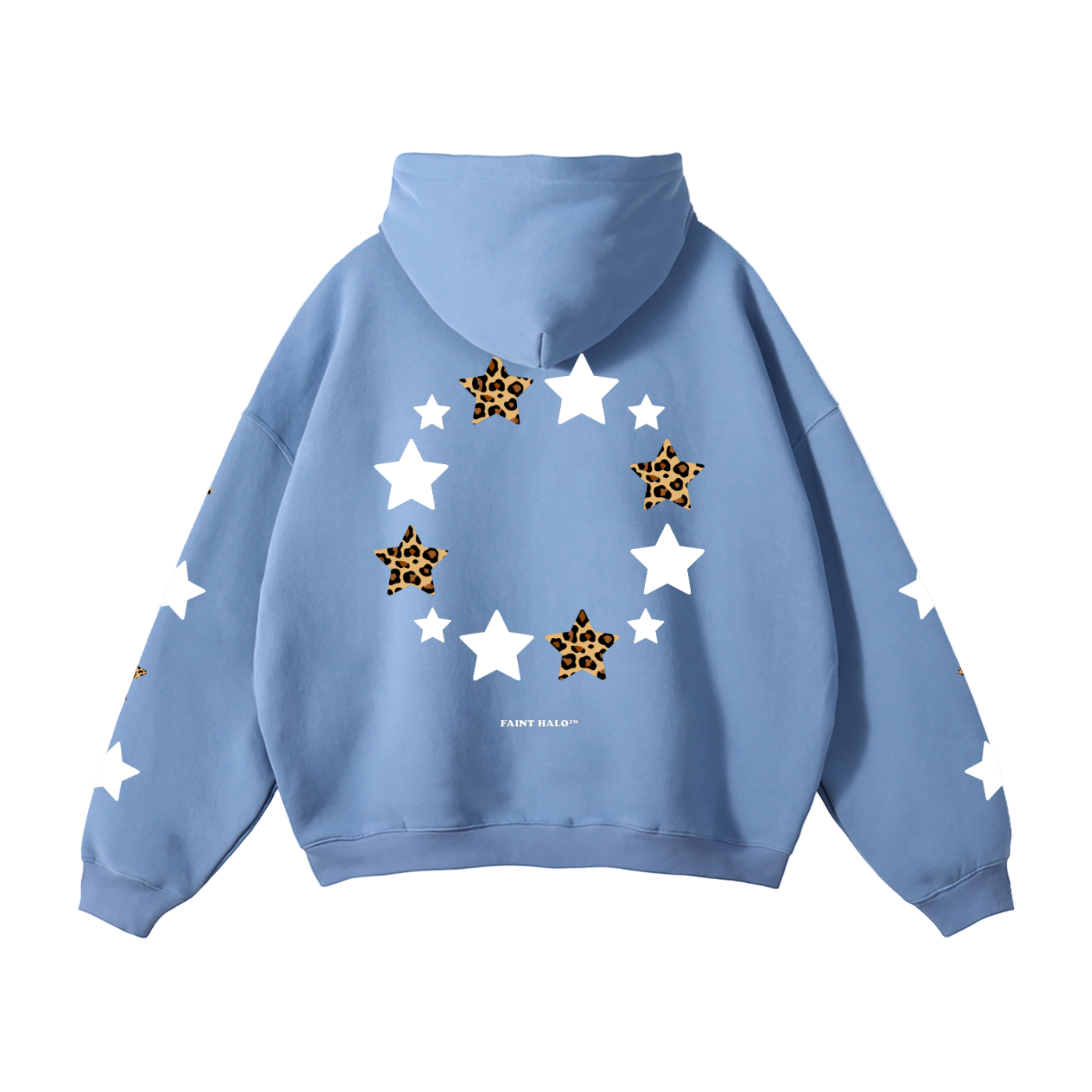 "STARS" HEAVYWEIGHT LEOPARD HOODIE