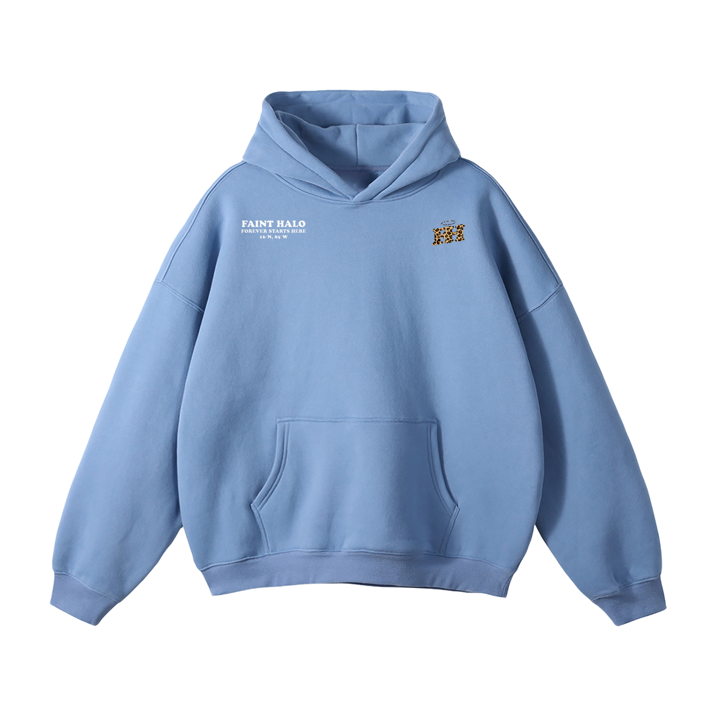 "DONT TRUST THE PRETTY ONES" HEAVYWEIGHT LEOPARD HOODIE