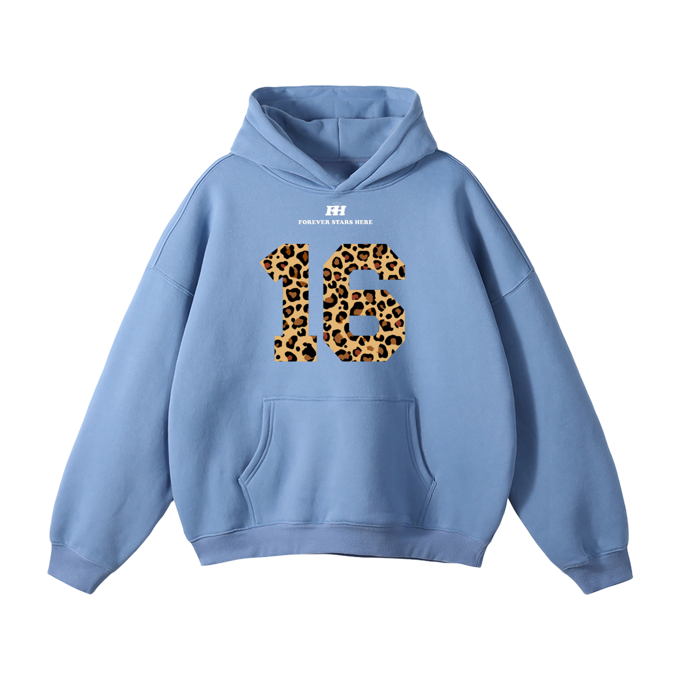 "16:85" HEAVYWEIGHT LEOPARD HOODIE
