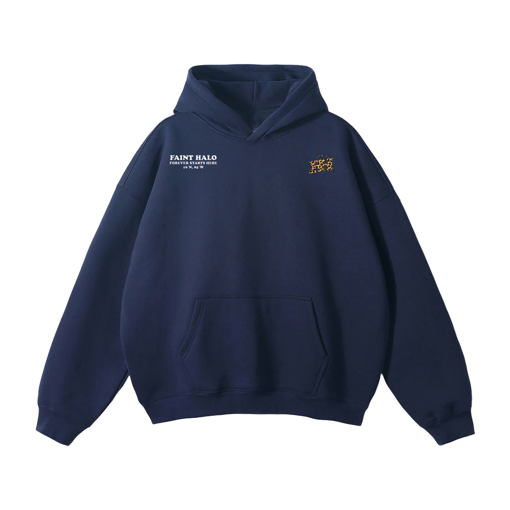 "PINKY PROMISE IT MEANS MORE" HEAVYWEIGHT LEOPARD HOODIE