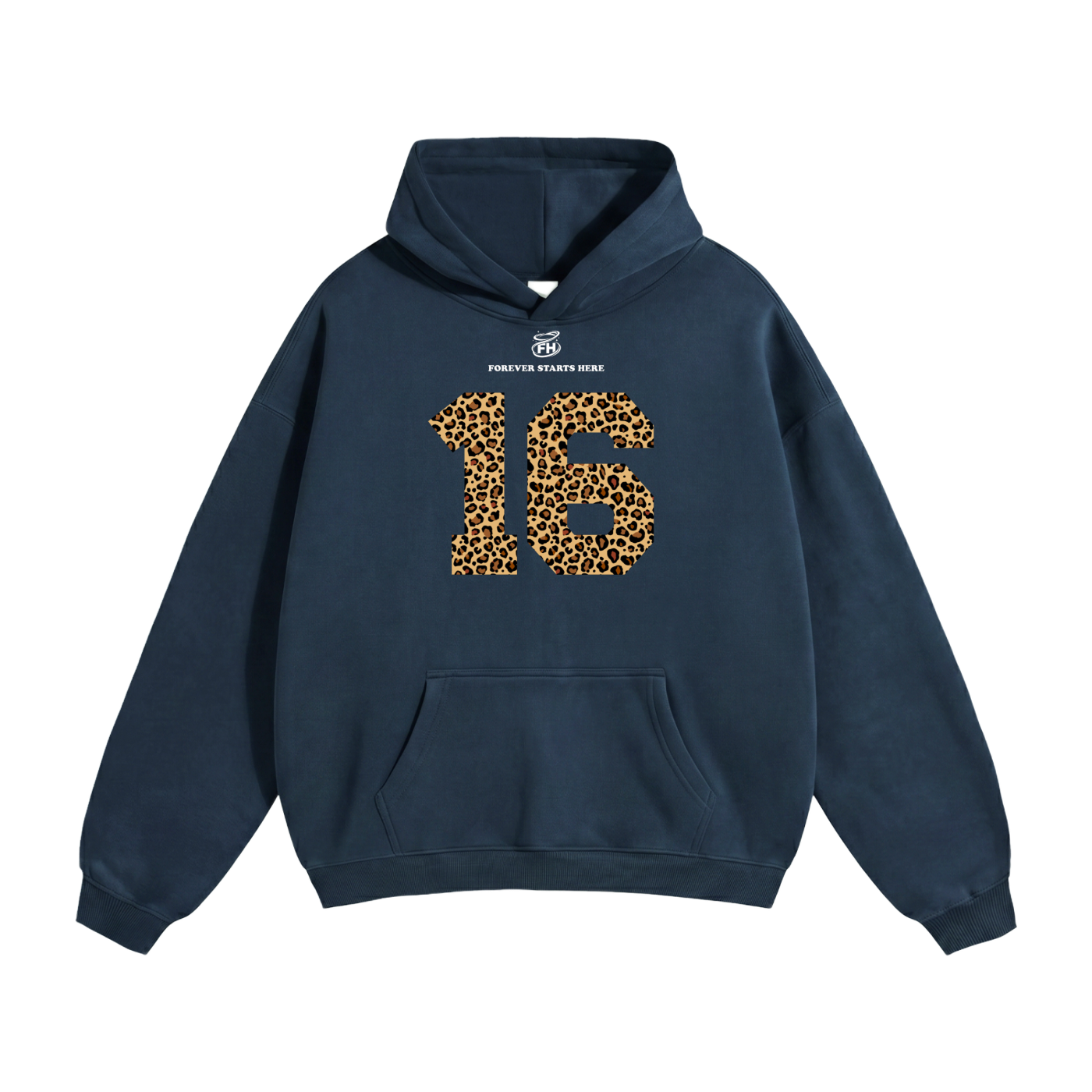 16:85 Leopard Heavyweight Hoodie
