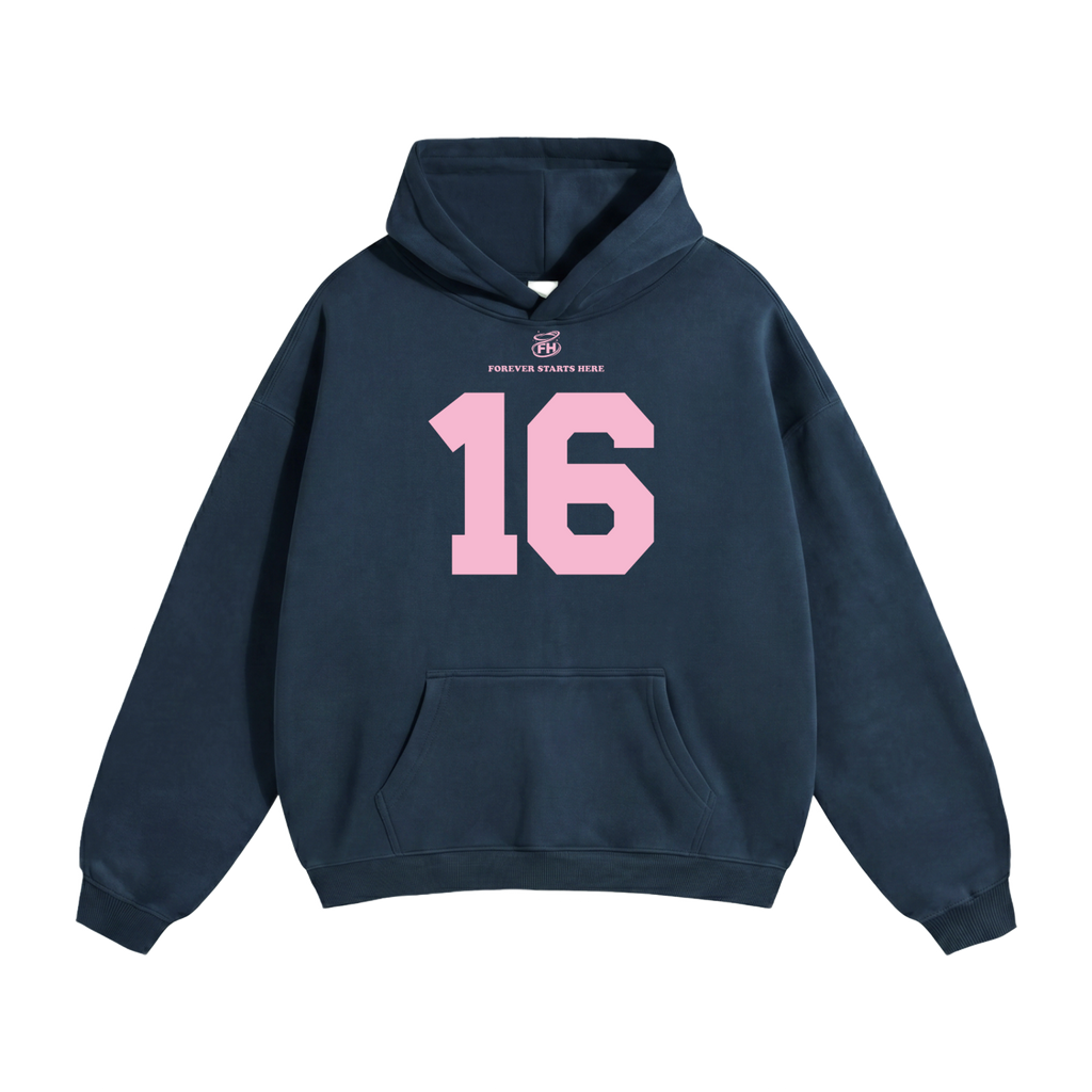 16:85 Pink Heavyweight Hoodie