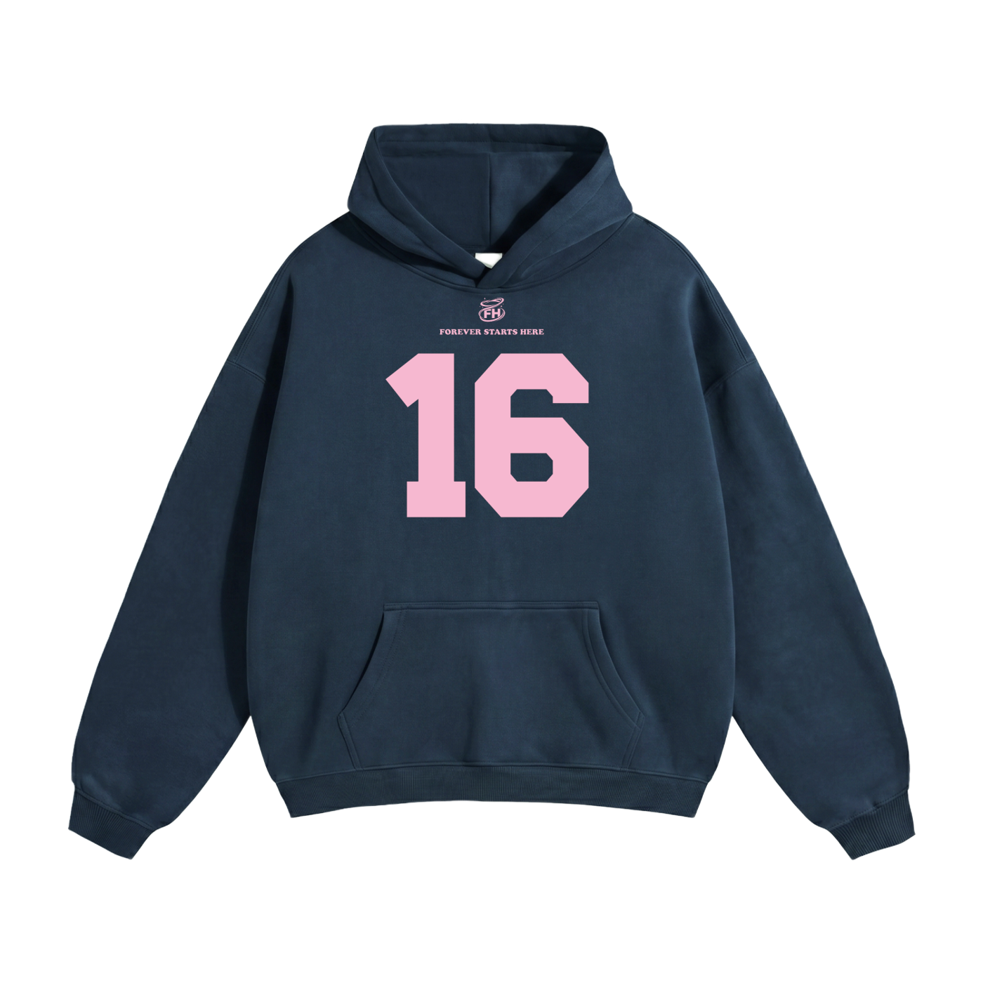 16:85 Pink Heavyweight Hoodie