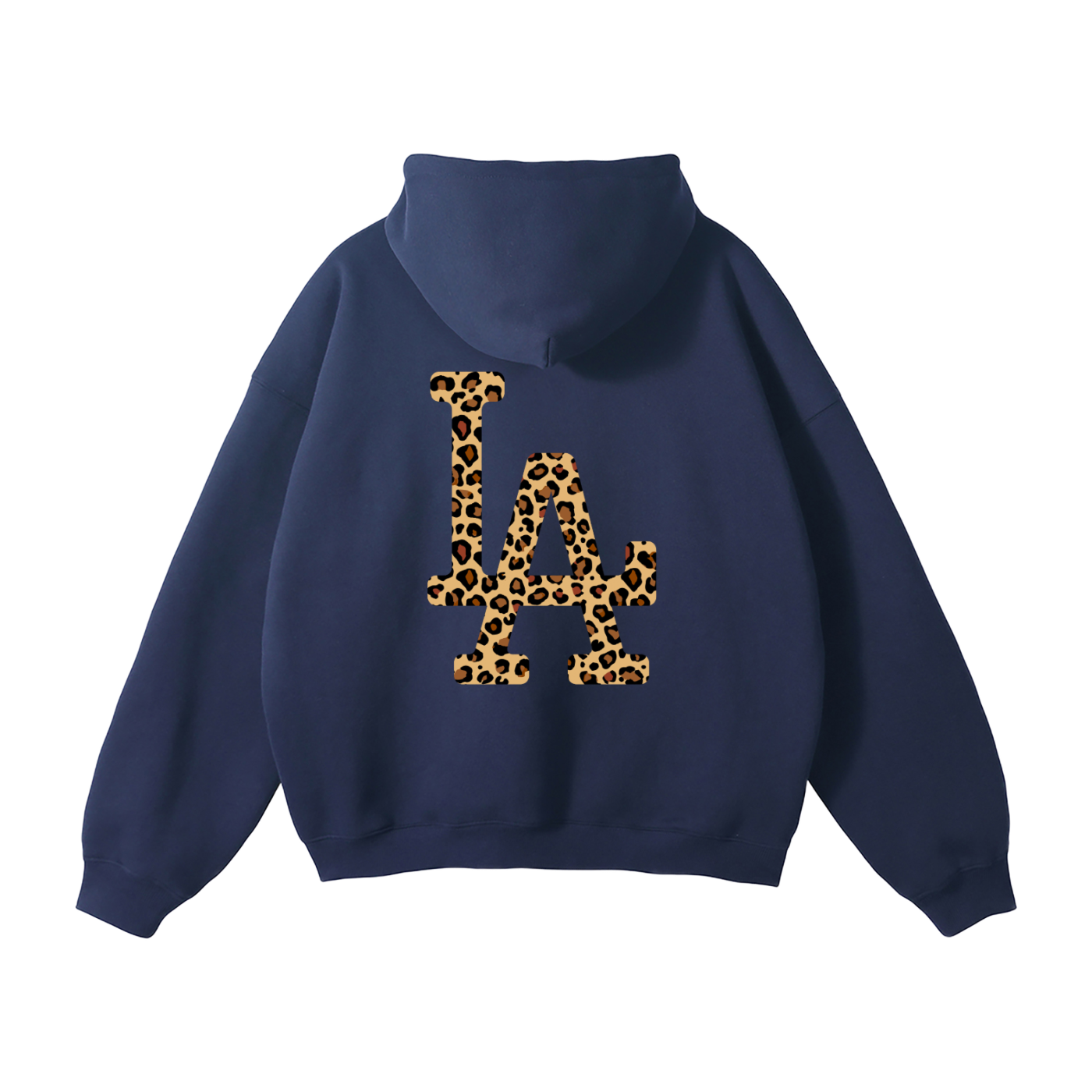 "LA" HEAVYWEIGHT LEOPARD HOODIE"