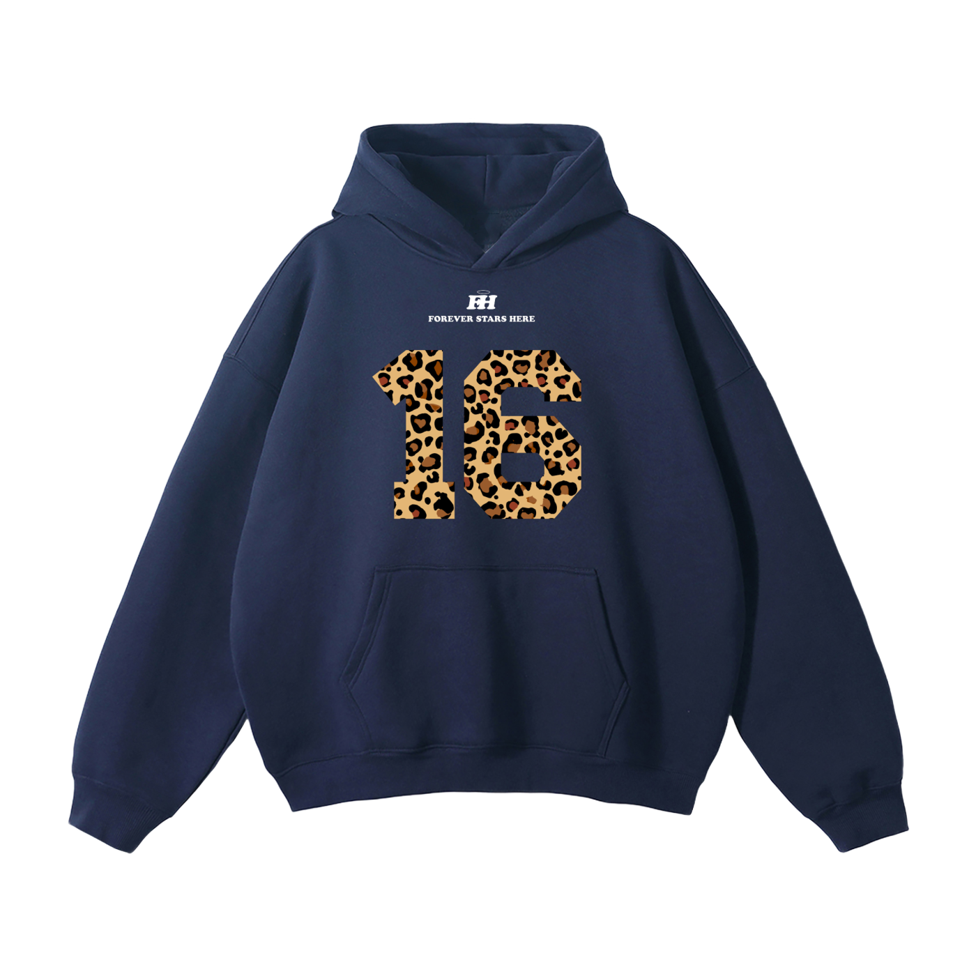 "16:85" HEAVYWEIGHT LEOPARD HOODIE