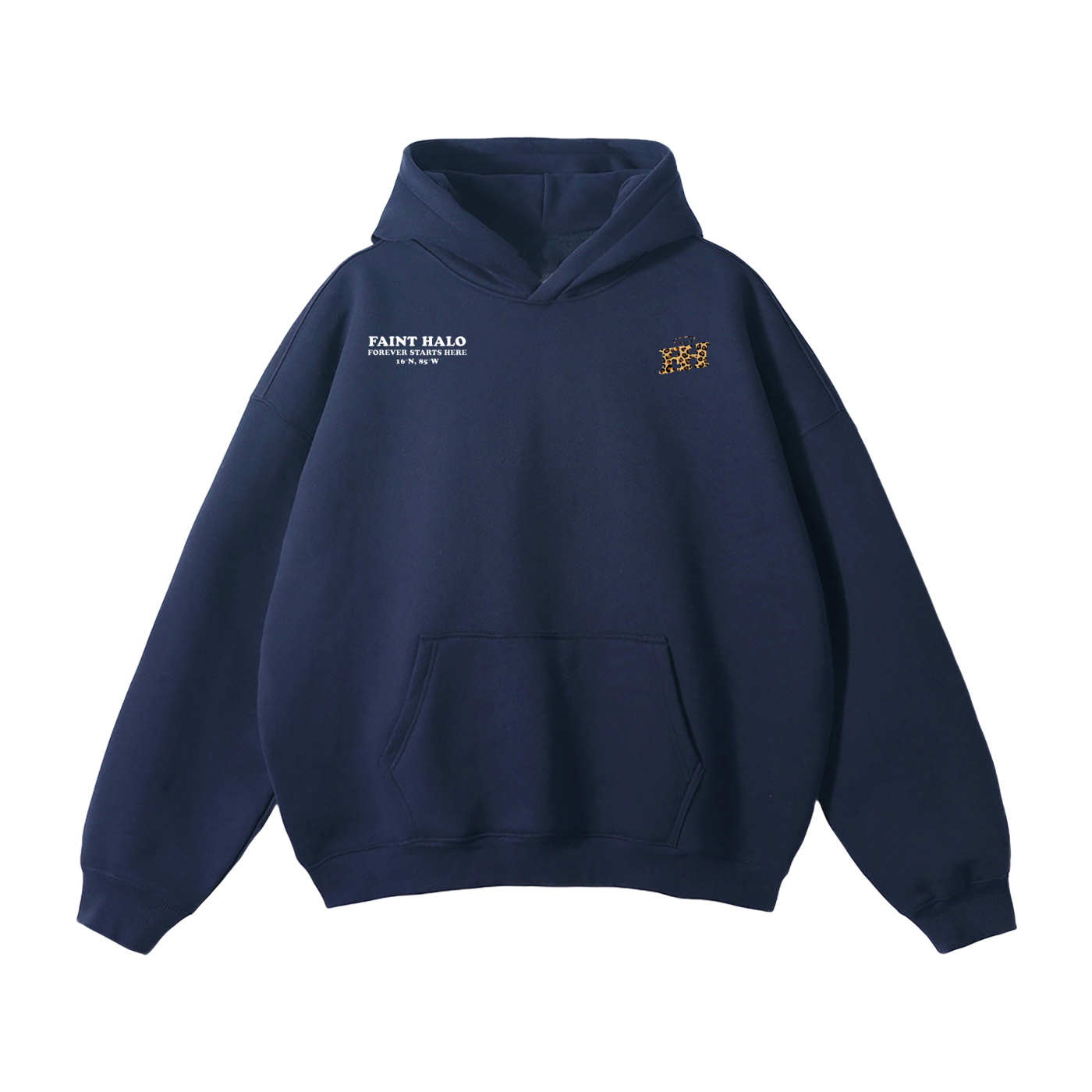 "DONT TRUST THE PRETTY ONES" HEAVYWEIGHT LEOPARD HOODIE