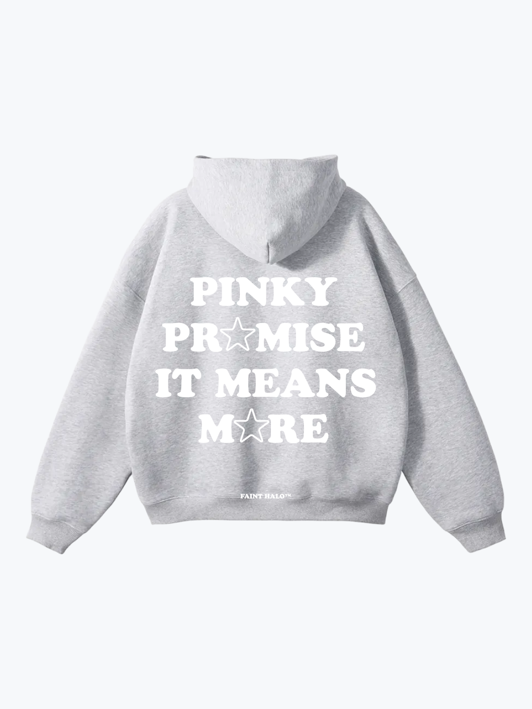 "PINKY PR☆MISE IT MEANS M☆RE" OVERSIZED HOODIE