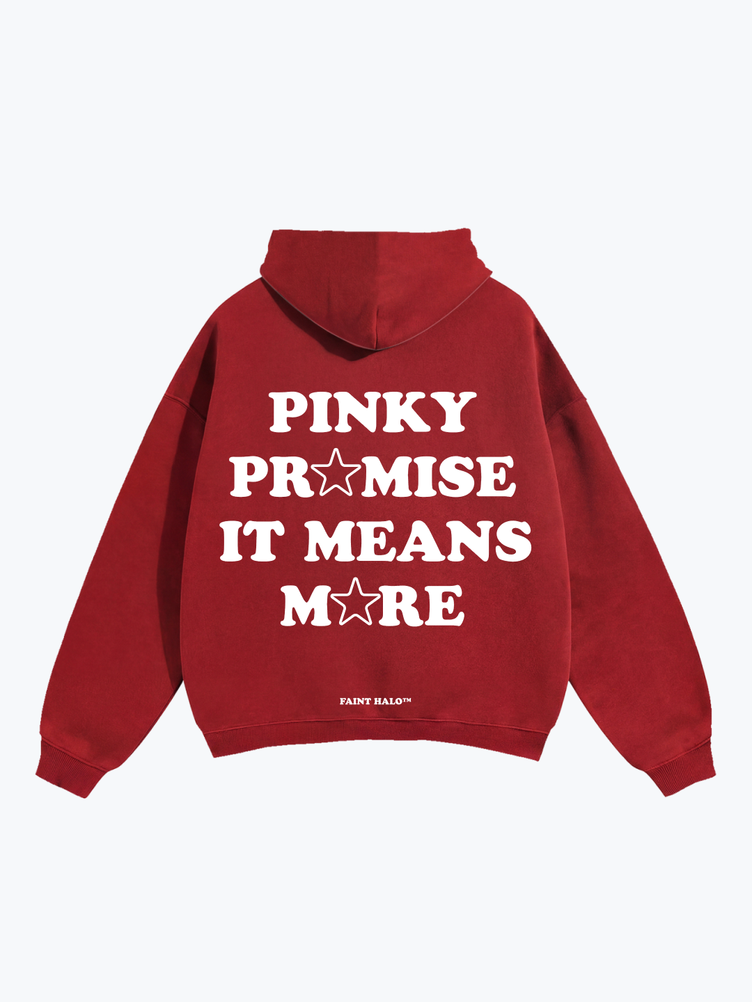 "PINKY PR☆MISE IT MEANS M☆RE" OVERSIZED HOODIE