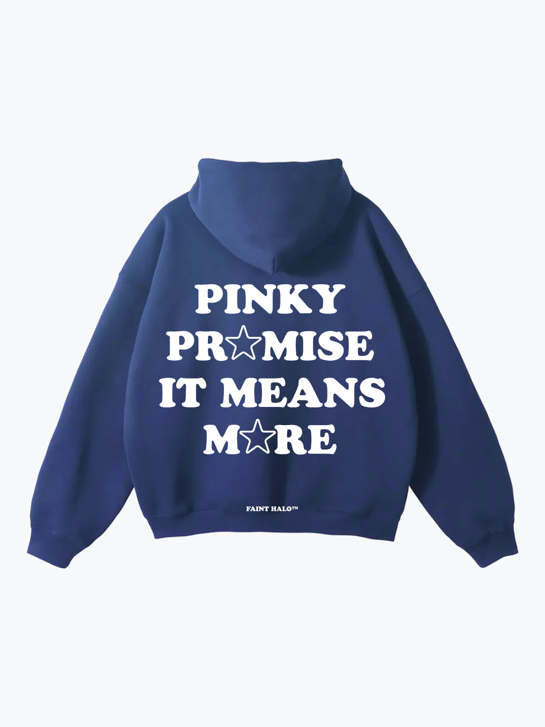 "PINKY PR☆MISE IT MEANS M☆RE" OVERSIZED HOODIE