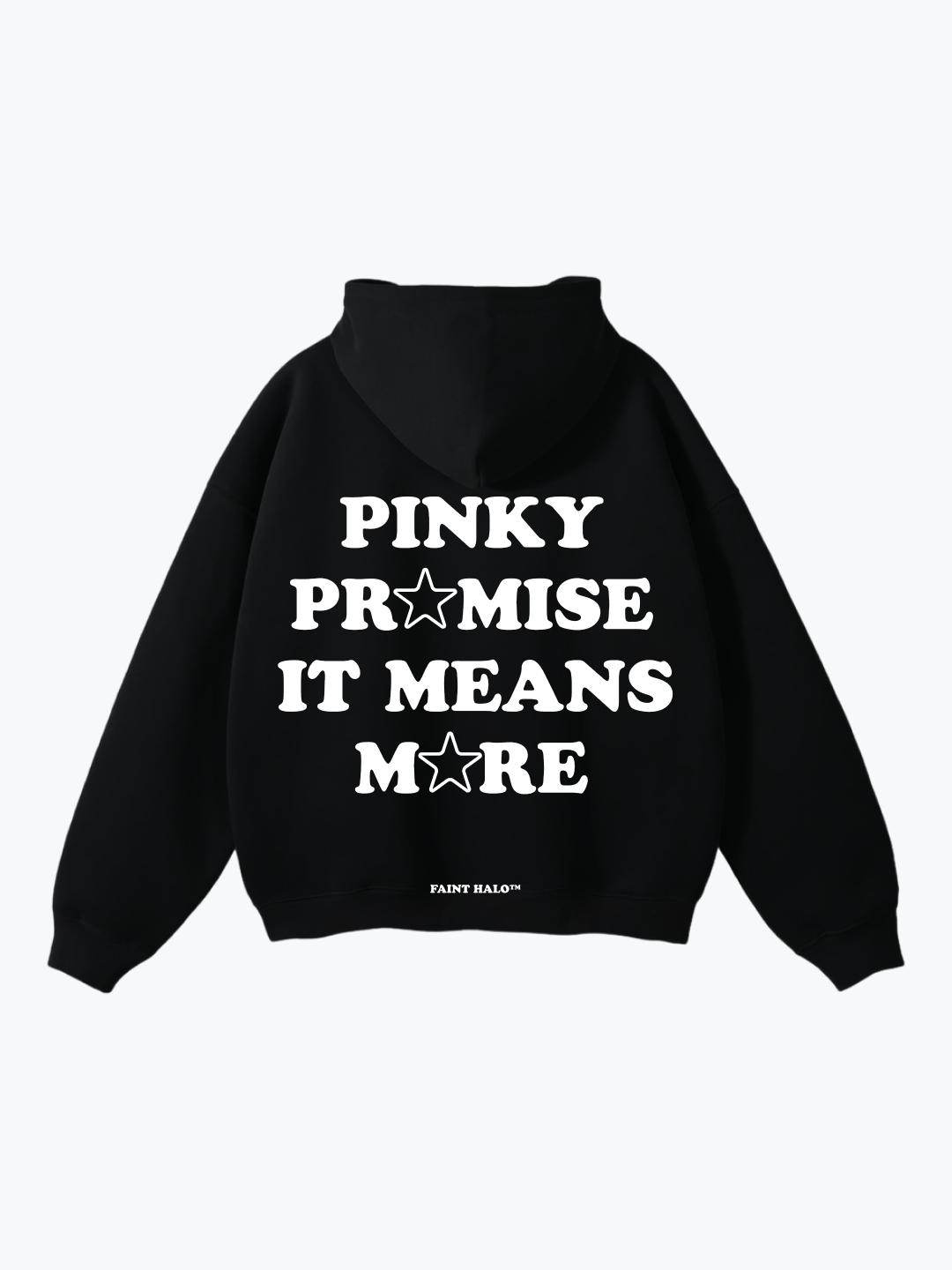"PINKY PR☆MISE IT MEANS M☆RE" OVERSIZED HOODIE