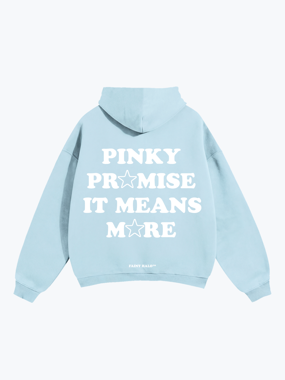 "PINKY PR☆MISE IT MEANS M☆RE" OVERSIZED HOODIE