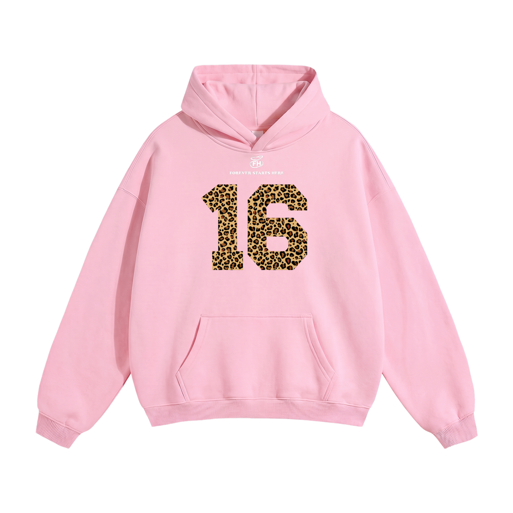 16:85 Leopard Heavyweight Hoodie