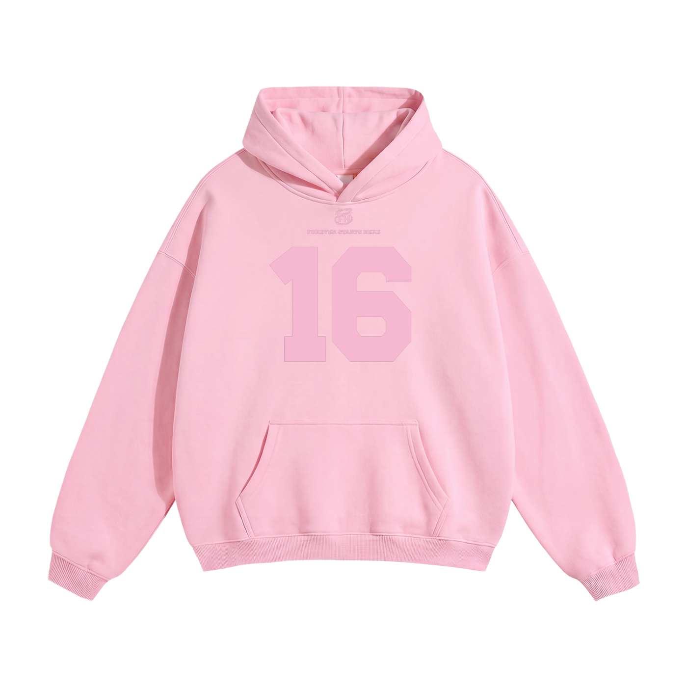 16:85 Pink Heavyweight Hoodie