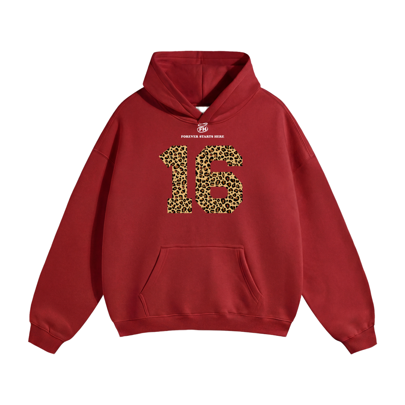 16:85 Leopard Heavyweight Hoodie