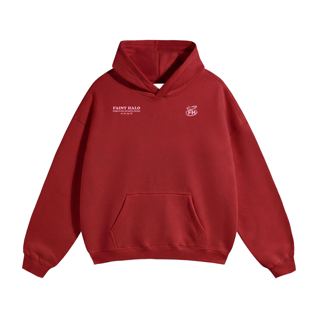 Love You Beyond The Stars Pink Heavyweight Hoodie