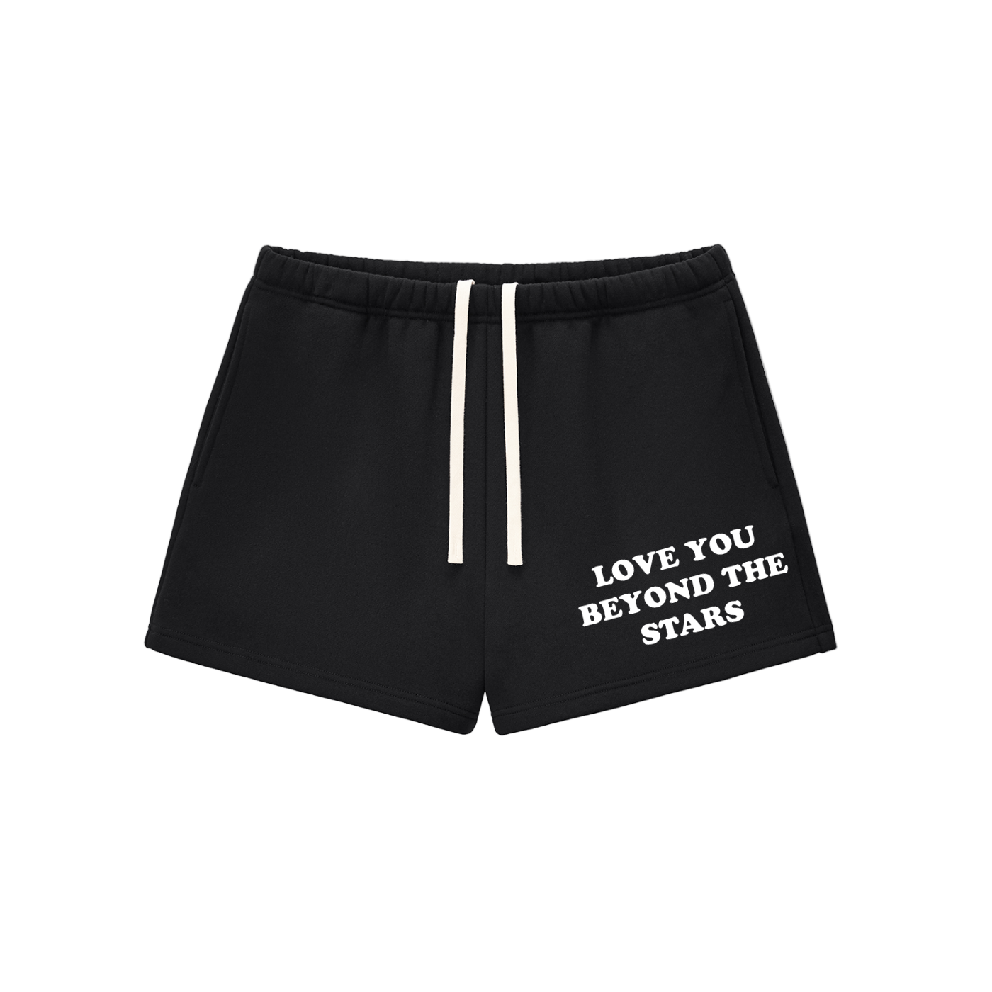 "LOVE YOU BEYOND THE STARS" SWEAT SHORTS