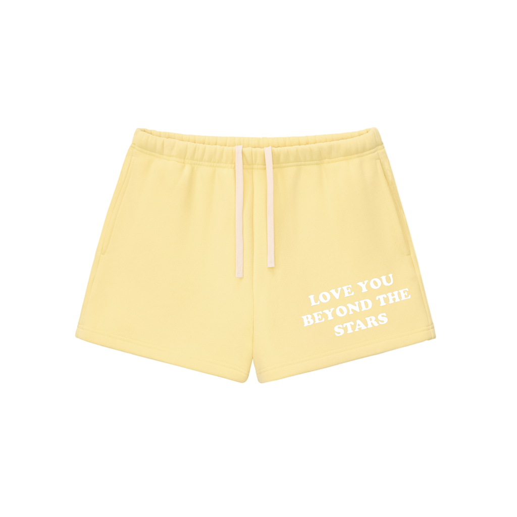 "LOVE YOU BEYOND THE STARS" SWEAT SHORTS