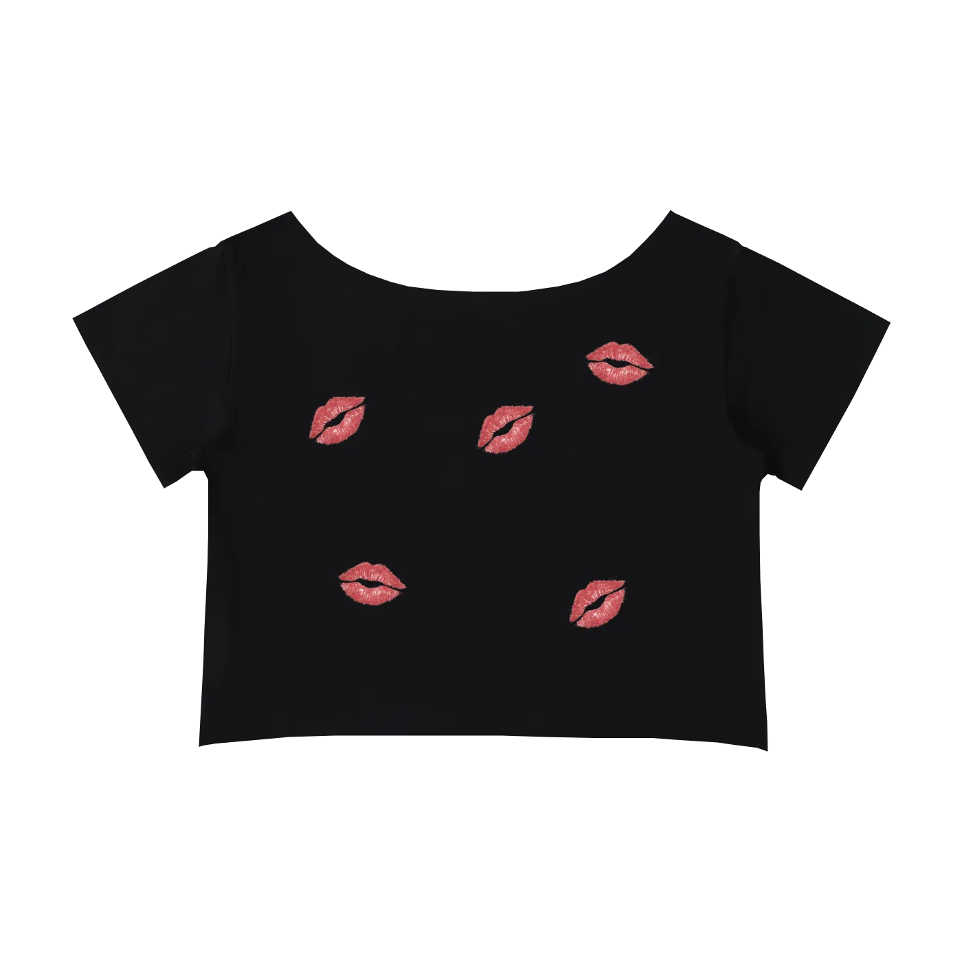 Kiss Off Shoulder Baby Tee