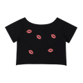 Kiss Off Shoulder Baby Tee