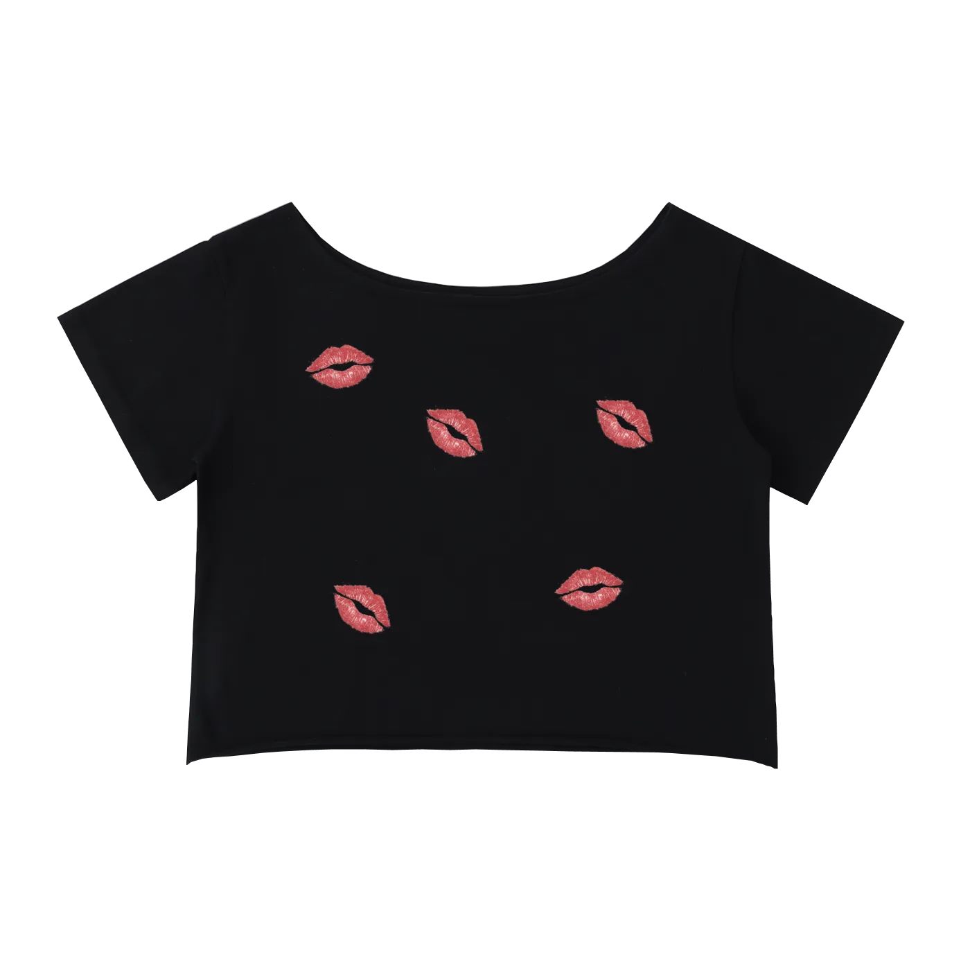 Kiss Off Shoulder Baby Tee