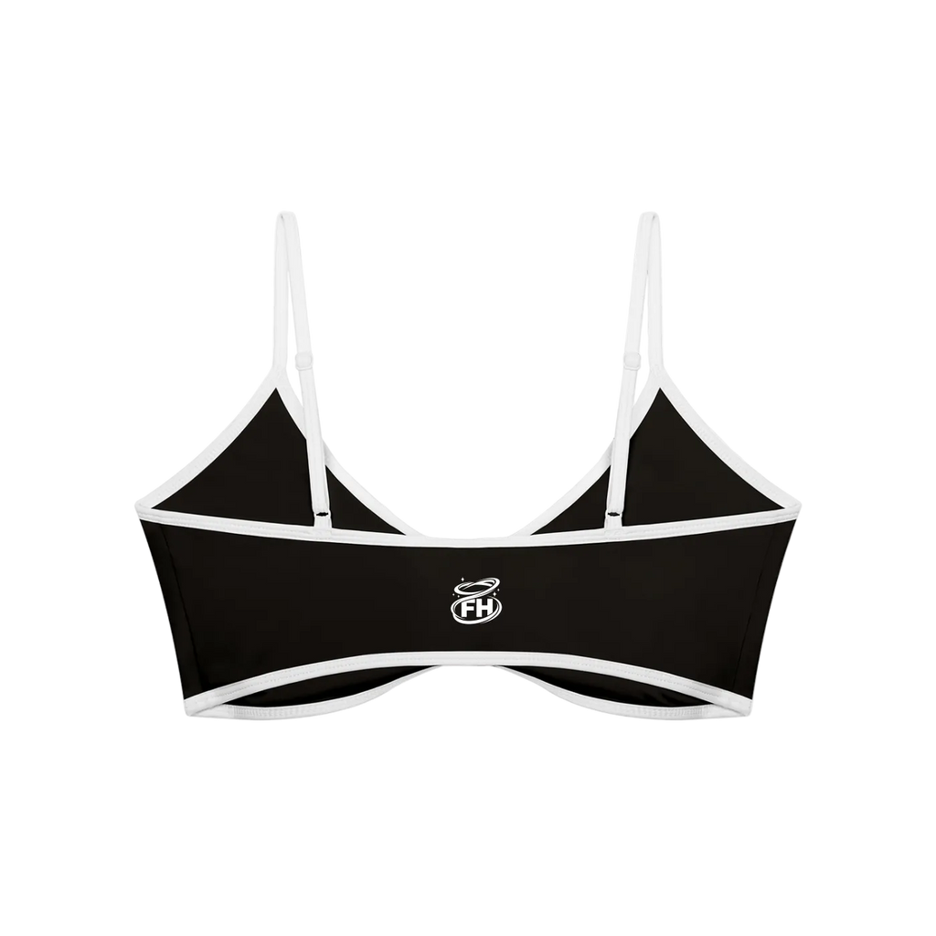 Ruched V-Neck Sports Bra