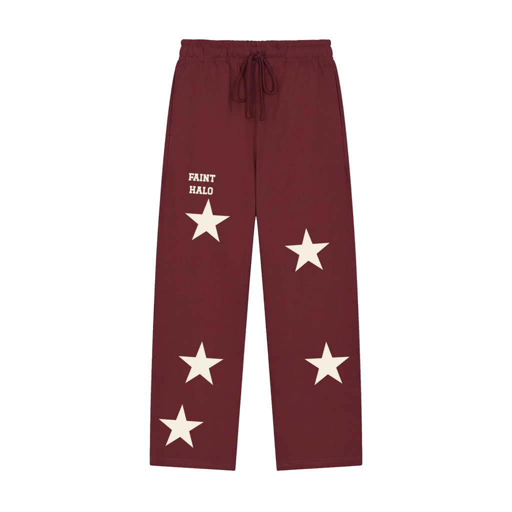Stars Wide Leg Sweat Pants