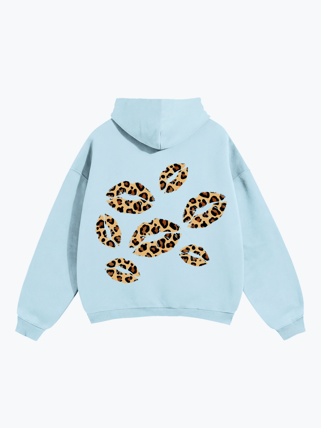 "LEOPARD KISSES" OVERSIZED HOODIE