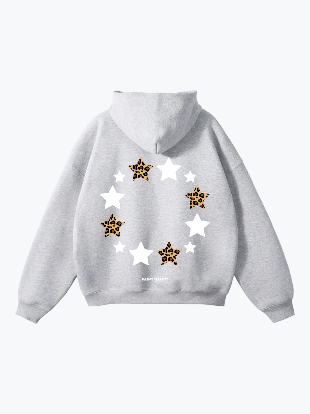"STARRY" LEOPARD OVERSIZED HOODIE