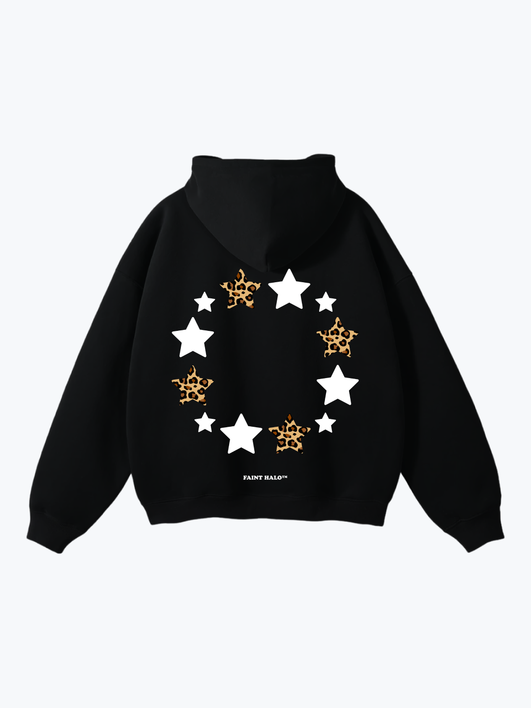 "STARRY" LEOPARD OVERSIZED HOODIE